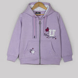 First Love Hooded Zipper Jacket For Kids