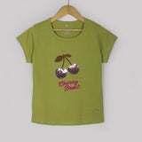 First Love Cherry embroidery T-Shirt For Kids