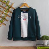 First Love Colorblocked Fleece Sweatshirt For Kids