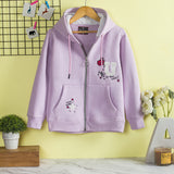 First Love Hooded Zipper Jacket For Kids